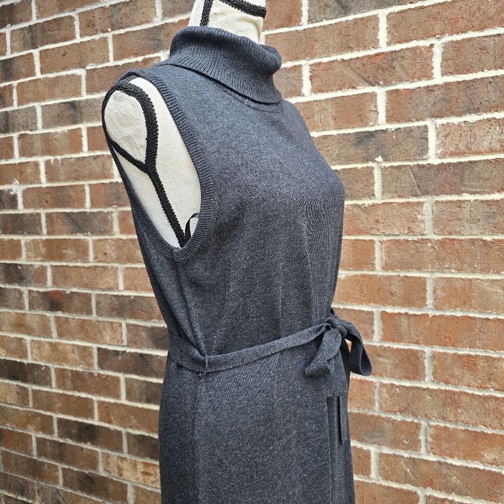 Marvin Richards Gray Sleeveless Midi Dress